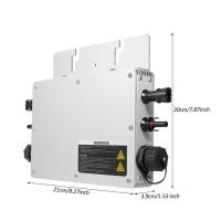 ราคา WVC-600 Micro 600W Solar Grid Tie กันน้ำ IP65 MPPT DC22-50V PV อินพุต AC220V สำหรับแผง EU Plug (41576790394)