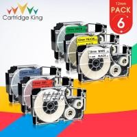 ราคา 6PK XR-12X XR-12WE XR-12RD XR-12BU XR-12YW XR-12GN for Casio KL-60 KL-120 KL-HD1 KL-P350W KL-G2TC KL-KL-820 Printer (2999119485)