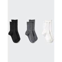 ราคา Uniqlo ถุงเท้า 3 คู่ สีพื้น เด็กโต ของใหม่ แท้ พร้อมส่ง (44469652375)