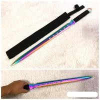 ราคา มีดยาว มีดเดินป่า สองคม Coldsteel Conqueror สีรุ้ง พร้อมส่ง ราคาถูก (7947429981)