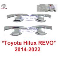 ราคา เบ้ารองมือเปิดประตู Toyota Hilux Revo 2014 2015 - 2022 โตโยต้า รีโว่ เบ้ามือจับประตู ถาดรองมือเปิดประตู เบ้ามือ (21356127452)