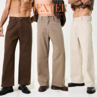 ราคา BARON DEXTER Baggy Fit Jeans กางเกงยีนส์ผู้ชาย ขายาวกระบอกใหญ่เอวสูง สี น้ำตาล ครีม กากี (21890493117)
