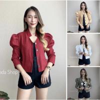 ราคา เสื้อคลุมทำงาน สูท (รหัส นF) ** รุ่นคอจีน ไหล่ยก (19500382160)