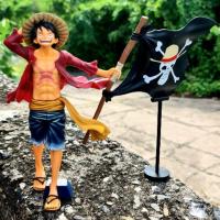 ราคา โมเดลวันพีชของแท้ 100% ลูฟี่ถือธง ฟิกเกอร์ มือ2 (5045195064)