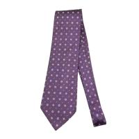 ราคา เนคไท Guy Laroche Silk Purple Geometric Korea เนคไทแบรนด์เนม ของแท้ (28425721787)