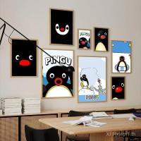 ราคา โปสเตอร์การ์ตูนเพนกวินพิมพ์ภาพผนังสำหรับตกแต่งบ้านห้องนั่งเล่น ไม่มีกรอบ ของขวัญภาพวาดผ้าใบ (25293297294)