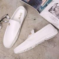 ราคา ❤️ รองเท้าหนังนิ่มแฟชั่นสำหรับผู้ชายรองเท้าสีขาวสำหรับวัยรุ่นรองเท้าโลฟเฟอร์น้ำหนักเบารองเท้างา (24692915054)