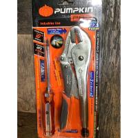 ราคา Pumpkin คีมล็อคปากตรง10" 14878 ไขควง2in1 Quick release PRO-10RQ+F (250 mm.) (24976478298)