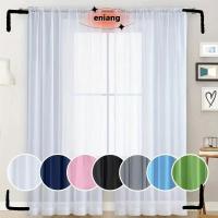ราคา ENIANG 1/2 ชิ้น Voile Sheer ผ้าม่าน, 100x130 ซม.100x250 ซม.Tulle แผงผ้าม่านหน้าต่างบาง, โพลีเอสเตอร์โปร่งใส Rod กระเป๋าประตูผ้าม่าน Shades ห้องนั่งเล่นห้องนอนตกแต่งห้องครัว (42875080923)
