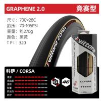 ราคา ยางจักรยานเสือหมอบ Vittoria Corsa A ใช้วัสดุกราฟีน มีสีเหลืองด้านข้างเปิด (40074211535)