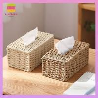 ราคา DICHAVN กล่องกระดาษเช็ดมือ, หวายเทียมความจุขนาดใหญ่ทอกล่องกระดาษทิชชู, ที่ใส่ผ้าเช็ดปากวินเทจสร้างสรรค์โต๊ะทานอาหาร (45101852667)