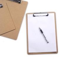 ราคา คลิปบอร์ด คลิปบอร์ดไม้ กระดานรองเขียน กระดานคลิปบอร์ด แผ่นรองเขียน แฟ้มหนีบ มีให้เลือก 2 ขนาด A5 / A4 แข็งแรง ทนทาน (2921738451)