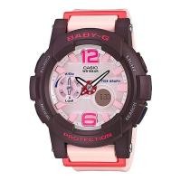 ราคา Casio Baby-G นาฬิกาข้อมือผู้หญิง สีชมพู สายเรซิ่น รุ่น BGA-180-4B4DR (62493067)
