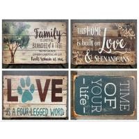 ราคา ป้ายสังกะสี ป้ายวินเทจ ป้ายข้อความ ตกแต่งผนัง (6854807501)