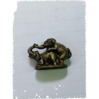 ราคา รูปหล่อช้างขี่กัน​ เนื้อทองเหลืองเก่า (6932262504)