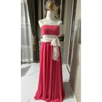 ราคา ชุดราตรียาว(ไซส์ s)สีชมพู #มือสอง# (20786380070)