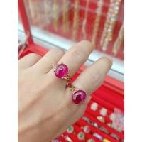 ราคา #แหวน#แหวนนาคหัวพลอยทับทิมหลังเบี้ย (29673084462)
