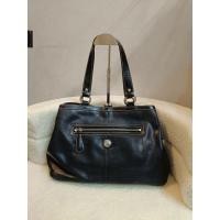 ราคา used coach authentic หนังสีดำ แท้ 100% (48901104592)