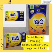 ราคา NICE - กระดาษเช็ดหน้า 360 แผ่น 2 ชั้น (42474713201)