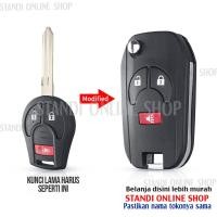 ราคา TOMBOL Nissan March 3 Button Flip Key Case (42121210918)