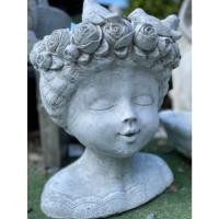 ราคา กระถางหน้าเด็กขอบกุหลาบมีนกเกาะ (43459890946)