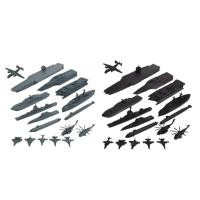 ราคา [ไม่จิตต์ช] 17x เรือทหารเรือเรือชุดของเล่นที่มีขนาดขนาดเล็กรุ่นเครื่องบินและซัพพลายเรือของขวัญสนุก (52201732132)