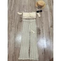 ราคา เสื้อถัก+กางเกงถักไหมพรม ทรงเลดี้ปราง มือ2 (18878111810)