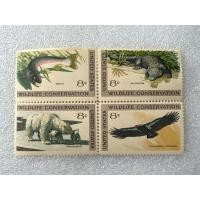 ราคา แสตมป์อเมริกาชุดสัตว์ป่า ปี1971 ครบชุด4ดวง (27192722910)