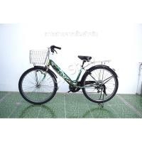 ราคา จักรยานแม่บ้านล้อโต ญี่ปุ่น - ล้อ 27.5x1.95 - เกียร์ 6 สปีด - ไฟหน้าอัตโนมัติ - Turbo Lover - สีเขียว [จักรยานมือสอง] (41824554960)