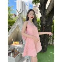 ราคา M งานป้าย lovelady สีชมพู ดอก3D (26868223458)