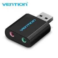ราคา Vention USB Sound Card เป็นช่องหูฟัง Aux 3.5 mm / ไมโครโฟน 3.5 มม. External การ์ดเสียง Stereo สำหรับเล่นเกม เพิ่มความดัง (17708479529)