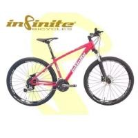 ราคา จักรยานเสือภูเขา Infinite Fuzz เฟรมอะลูมิเนียม ล้อ 27.5 27 สปีด ชุดขับชิมา โช้คล็อกเอาท์ ดุมล้อ ลูกปืนตลับ (40721183632)