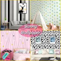 ราคา วอลเปเปอร์ลายตาราง wallpaper pvc สติ๊กเกอร์ติดผนัง มีกาวในตัว ขนาด กว้าง 45 ซม.x 10 เมตร (10853669528)