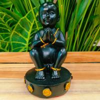 ราคา [thepneramit]กุมารเทพสามตา กุมารสายเทพ บูชาแล้วให้โชคลาภไม่สิ้นสุด เนื้อเรซิ่น สีดำ ขนาดหน้าตัก 3 นิ้ว สูง 16 cm ผ่านพิธ (17394068358)