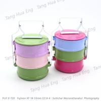 ราคา ปิ่นโตใส่อาหาร ปิ่นโตสีพาสเทล ปิ่นโตสังกะสีเคลือบ สีสด 14/3 (7615463116)