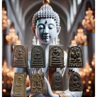 ราคา พระหลวงปู่บุญสมเด็จปรกโพธิ์ หูบายศรี ปิดตา ไพ่ตอง บายศรีข้างยันต์ สมาธิเพชรหลังยันต์เฑาะว์ (26775366017)
