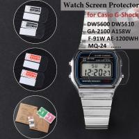 ราคา 2/4/6/10pcs ระเบิดนาฬิกาหน้าจอ Anti-Scratch Full Protector สําหรับ Casio G-Shock DW5600 DW5610 GA-2100 A158W F-91W AE-1200WH MQ-24 ฟิล์มนุ่ม HD ป้องกันนาฬิกาอุปกรณ์เสริม (28111707408)