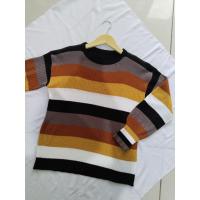 ราคา Long SLEEVE SWETER KNIT STRIPE PRELOVED SALUR (29677367000)