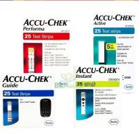 ราคา ของแท้ 100% AccuChek Accu-Chek แถบตรวจ แผ่นตรวจน้ำตาล Performa Active Instant Guide Test Strip Accu-Chek 25 - 50 ชิ้น (26855207227)