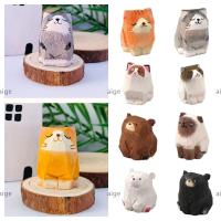ราคา ไอจ แกะสลักรูปปั้นแมว, ของเล่นเด็กไม้ไม้หมีหุ่น, ของขวัญแกะสลักการ์ตูนสัตว์ตกแต่งบ้านเครื่องประดับรถ (51752675595)