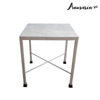 ราคา Anusarin โต๊ะขาเหล็กหน้ากระเบื้องลายหินอ่อน (2250717277)