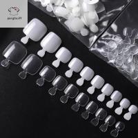 ราคา Pengatao09 500 ชิ้นปลอมปลอมปลอมเล็บเท้าเทียมเคล็ดลับฝรั่งเศสเท้าเคล็ดลับเล็บเท้าเล็บใหม่ (46852686828)