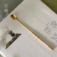 ราคา ทองเหลืองชาDial Zenช้อนชามัทฉะช้อนชาชาTakerหอมแป้งช้อนยาวKung Fuชุดชาพิธีชงชาอุปกรณ์เสริมชิ้นส่วนVJPA (52901685375)