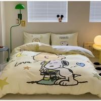 ราคา เก็บโค้ดหน้าร้าน [PRE-ORDER] มี5ลาย ชุดเครื่องนอน ผ้าปูที่นอน ลาย Snoopy #1007 (23528891648)