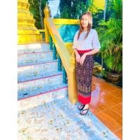 ราคา ผ้าซิ่นตีนแดง ผ้าฝ้ายทอมือ (17286892464)