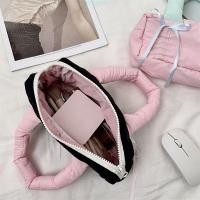 ราคา LUNAPUL Bowknot Makeup Bag, Soft Sweet Cotton Filled Down Handbag, น้ําหนักเบาสไตล์เกาหลีซิปความจุขนาดใหญ่กล่องดินสอนักเรียน (56901970332)