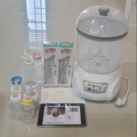 ราคา เครื่องนึ่งขวดนมมือสองแถมขวด (3628102838)