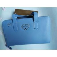 ราคา กระเป๋าสตางค์​แถมสายสะพายหนัง​pu​ สีฟ้า​ ขนาด​ 9​ นิ้ว​ forever​young​ (5132845745)