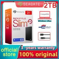 ราคา ฮาร์ดไดรฟ์ Seagate 1TB/2TB Backup Plus Slim External Hard Drive HDD ฮาร์ดดิสก์ภายนอก USB 3.0 (42414442942)