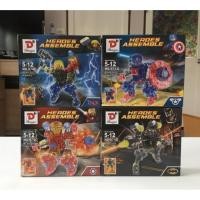 ราคา ตัวต่อ เลโก้ ซุปเปอร์ฮีโร่ แบบใส ชุด 4 กล่อง Lego Super Hero (1435936109)